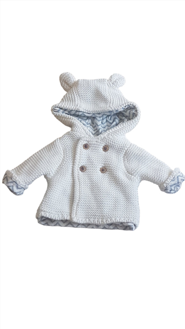 ÚJ M&S KIDS VASTAG KÖTÉSŰ UNISEX KARDIGÁN 50 Hover Image