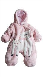 F&F KIDS KISLÁNY UNICORN MINTÁS TÉLI OVERÁL 56