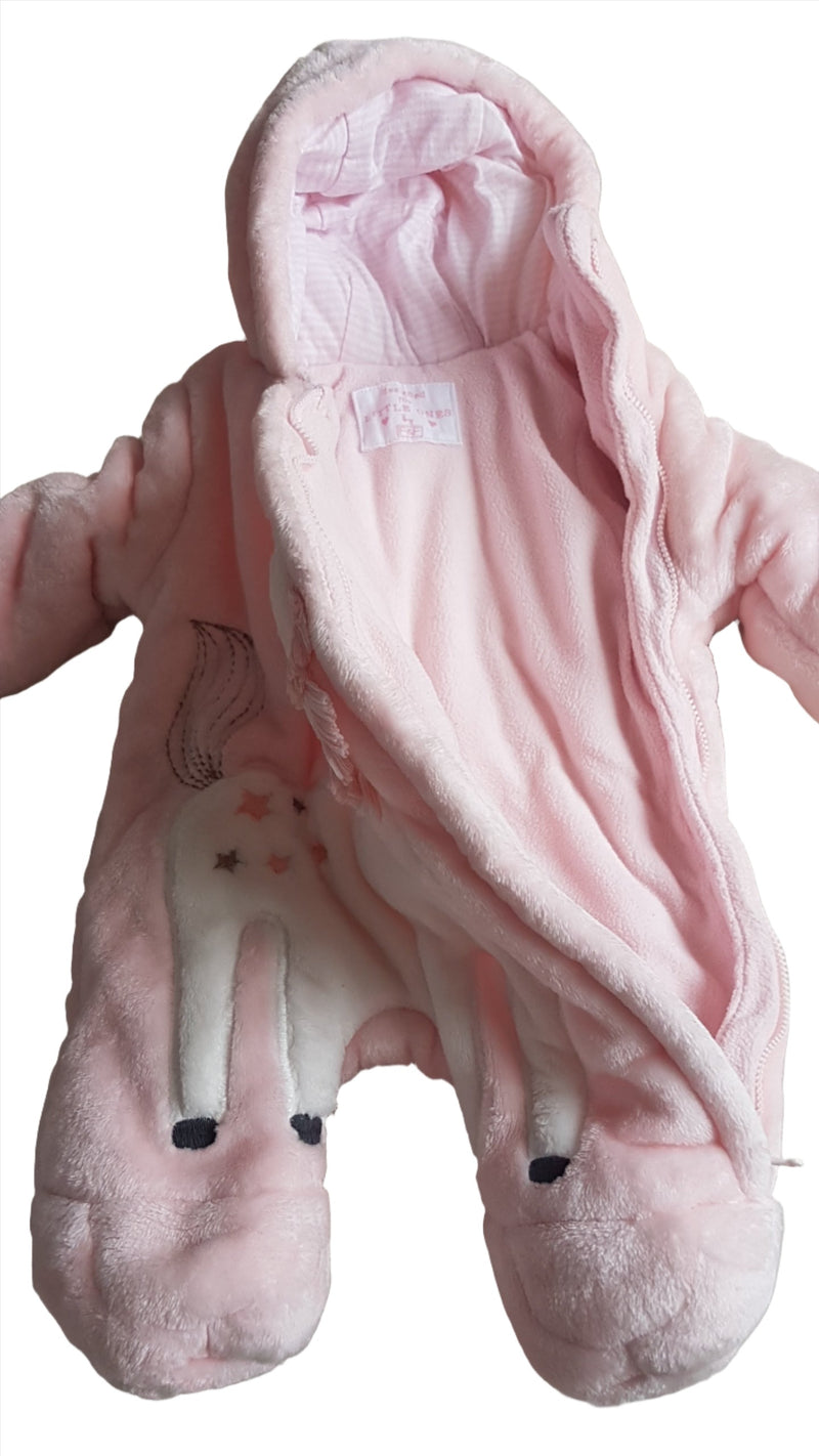 F&F KIDS KISLÁNY UNICORN MINTÁS TÉLI OVERÁL 56