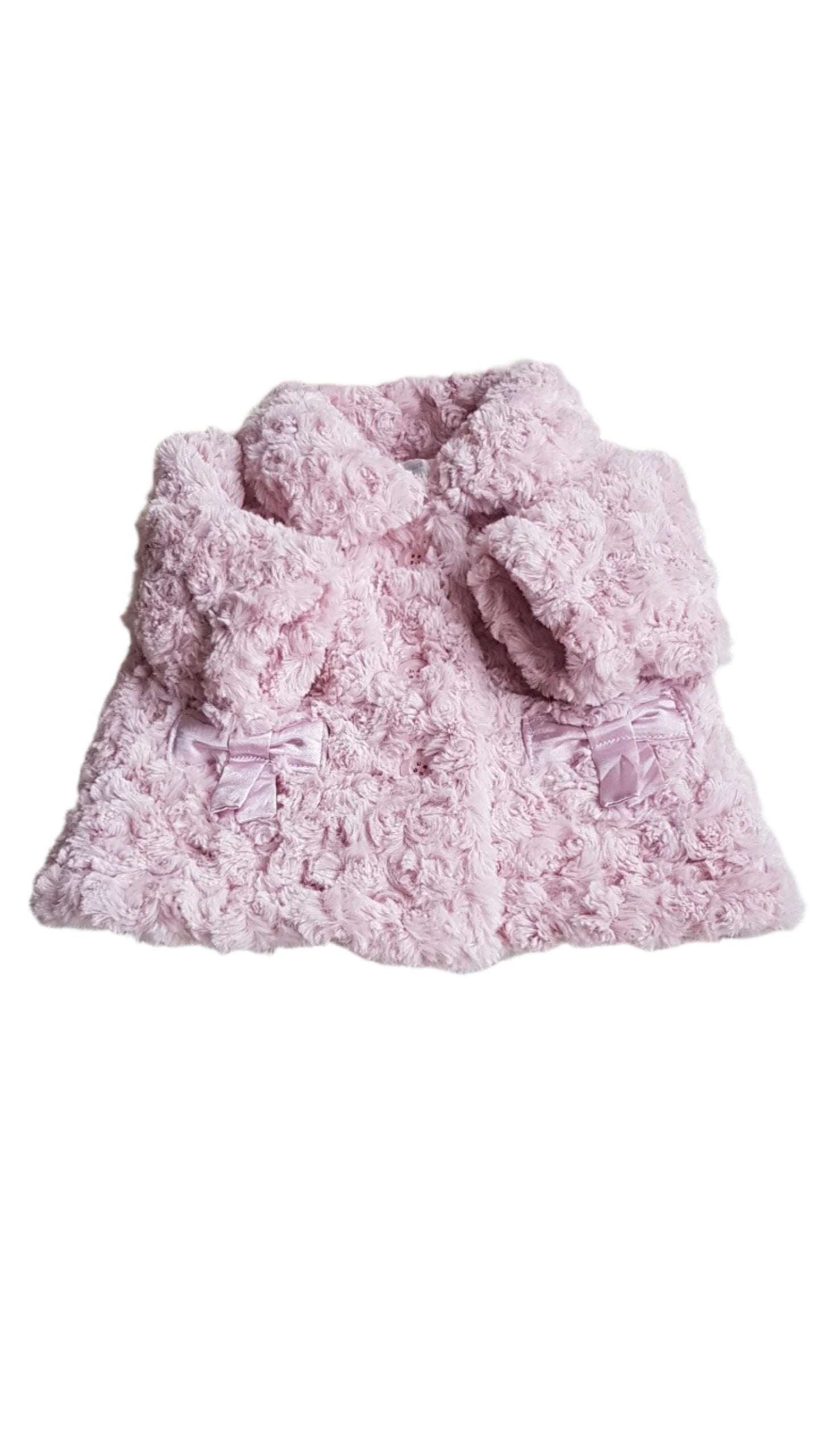 ÚJ BABY BOUTIQUE DESIGNER WELLSOFT KISLÁNY SZŐRME KABÁT 62