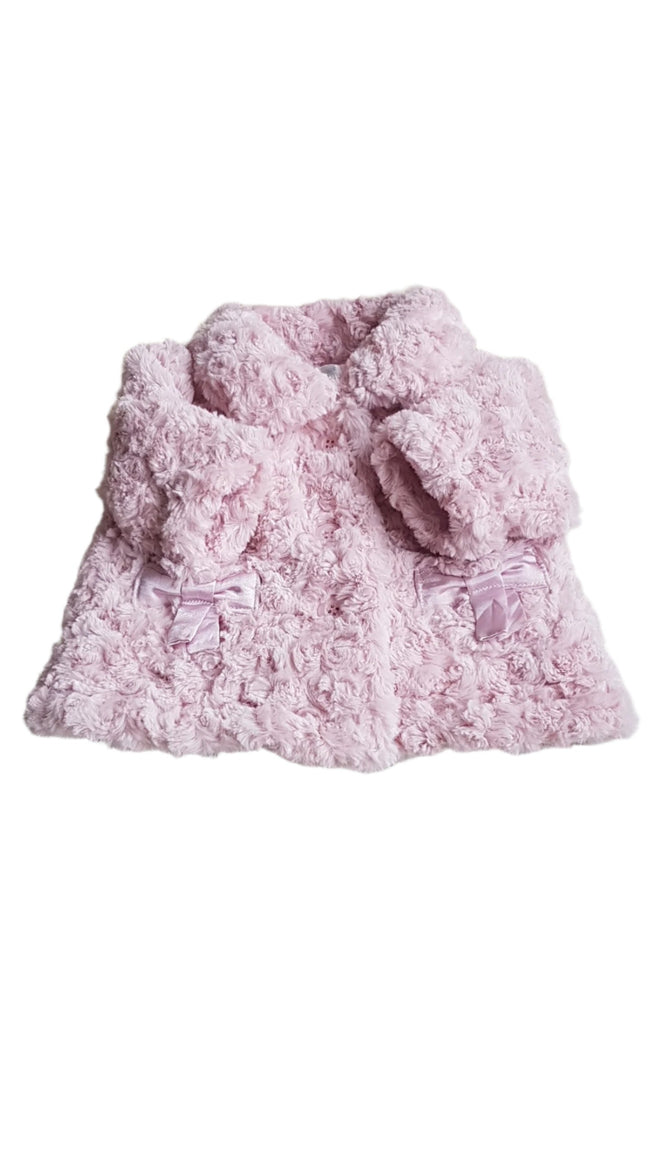 ÚJ BABY BOUTIQUE DESIGNER WELLSOFT KISLÁNY SZŐRME KABÁT 62 Hover Image