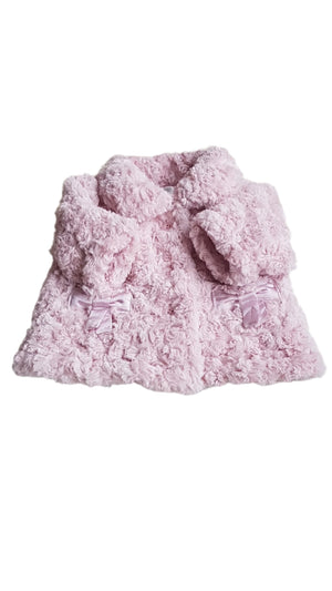 ÚJ BABY BOUTIQUE DESIGNER WELLSOFT KISLÁNY SZŐRME KABÁT 62