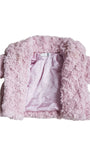 ÚJ BABY BOUTIQUE DESIGNER WELLSOFT KISLÁNY SZŐRME KABÁT 62