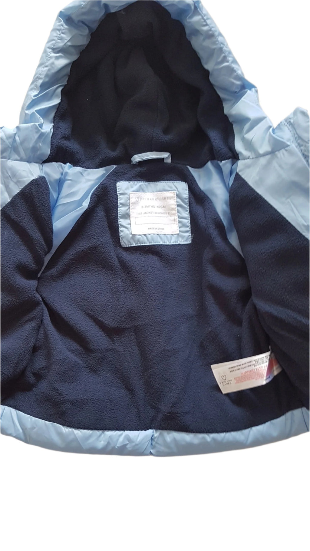 ÚJ PRIMARK KISFIÚ WELLSOFT KABÁT 62
