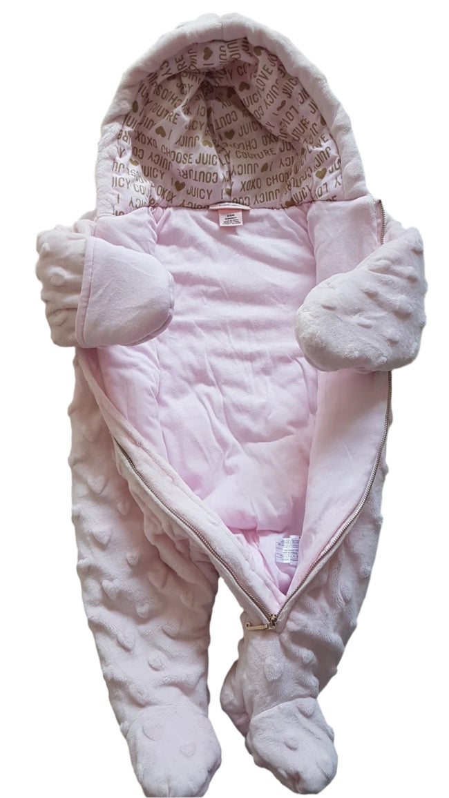 ÚJ JUICY COUTURE DESIGNER KISLÁNY KÁLYHA MELEG OVERÁL 68 Main Image