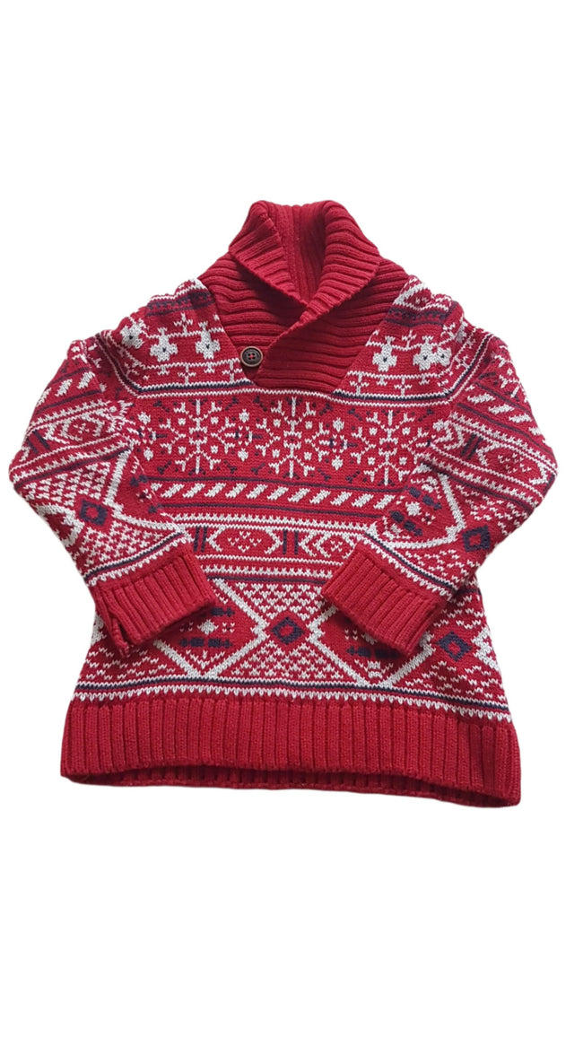 H&M VASTAG KÖTÖTT KISFIÚ PULÓVER  98-104 Hover Image