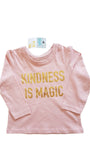 CÍMKÉS PRIMARK KINDNESS IS MAGIC FELIRATÚ KISLÁNY FELSŐ 80