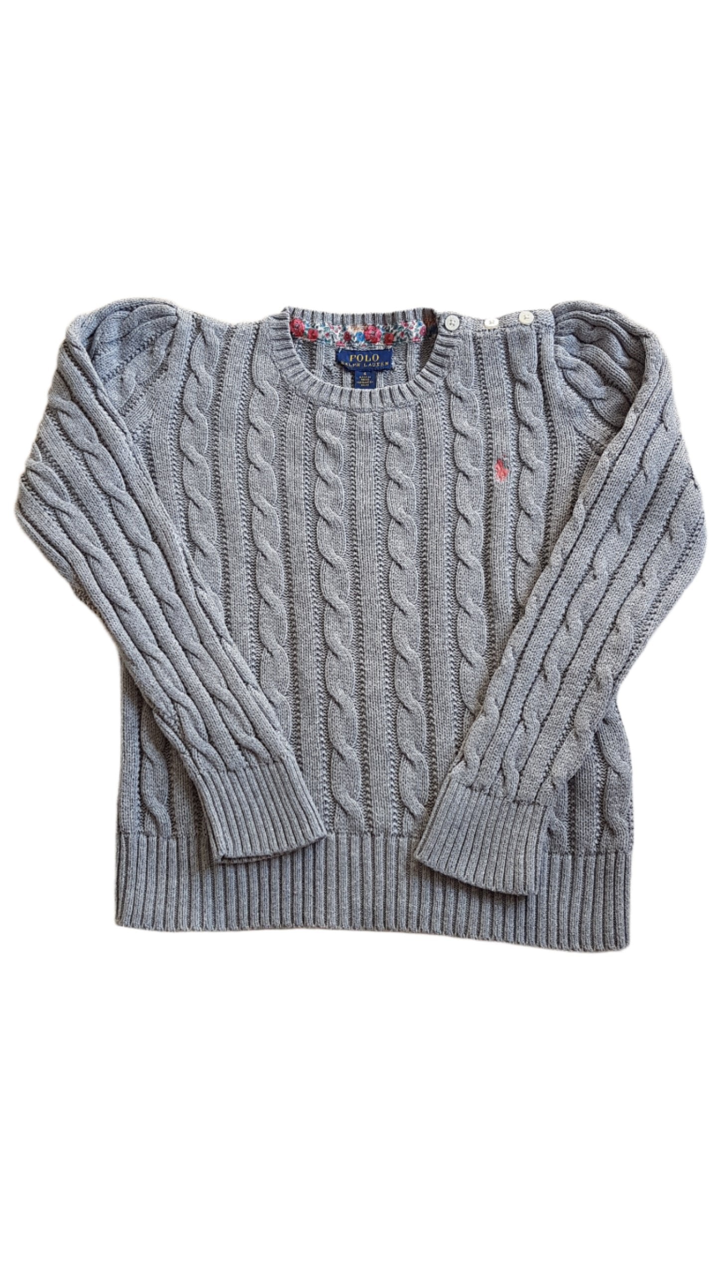 RALPH LAUREN KÖTÖTT KISLÁNY PULÓVER  116-122