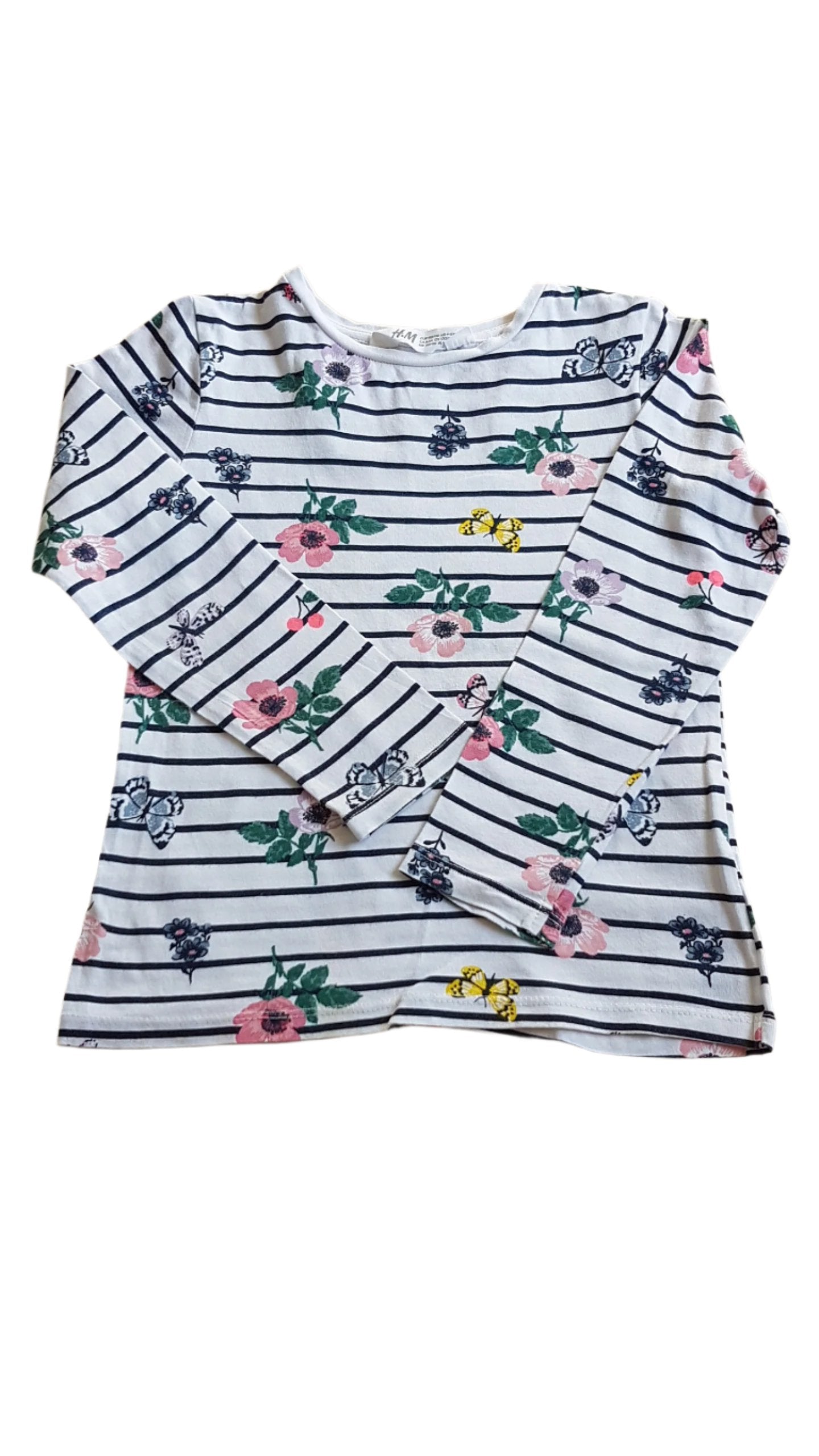 H&M VIRÁGMINTÁS KISLÁNY FELSŐ 110-116