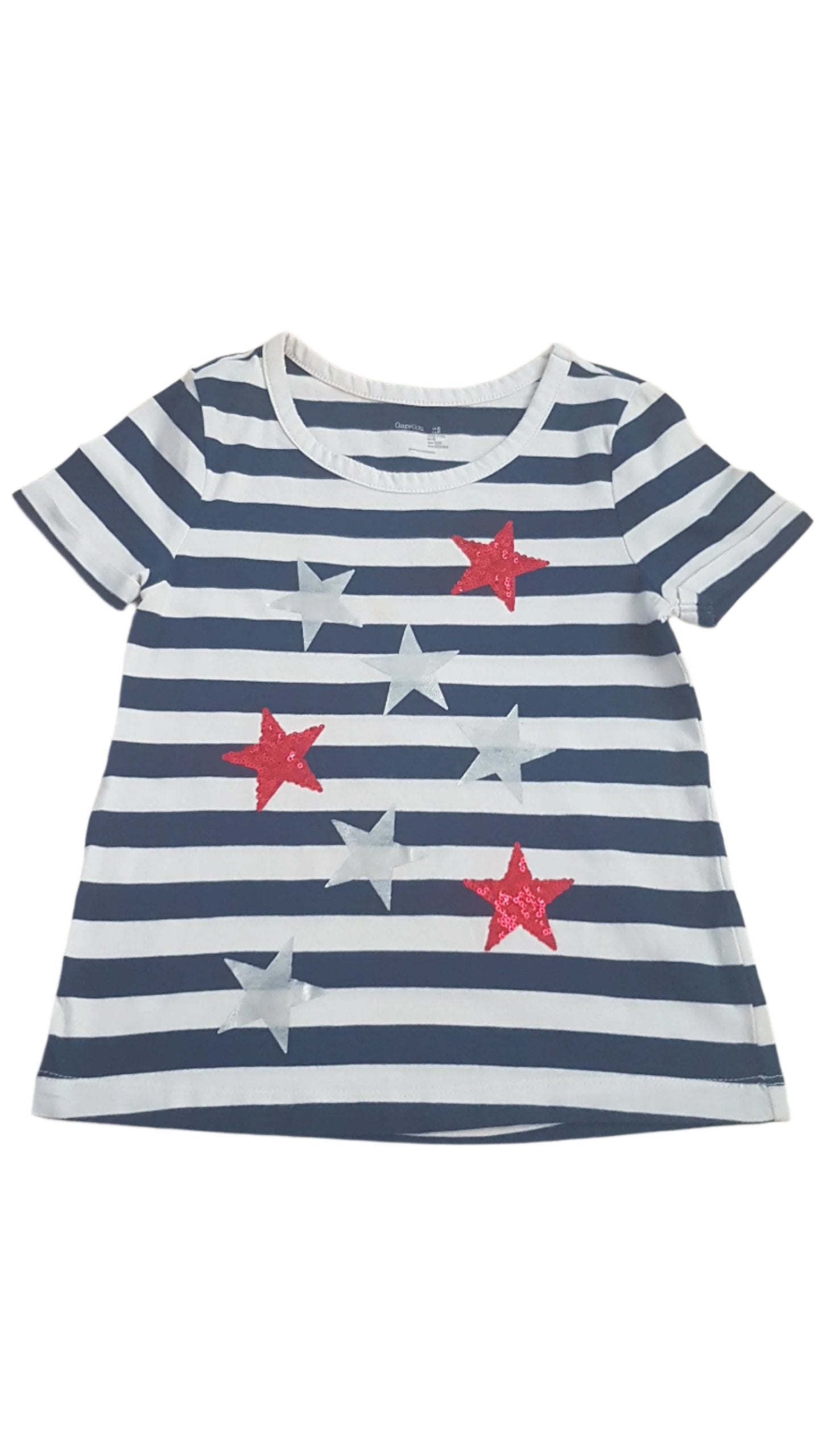 GAP KIDS CSÍKOS, CSILLAG MINTÁS KISLÁNY PÓLÓ 116