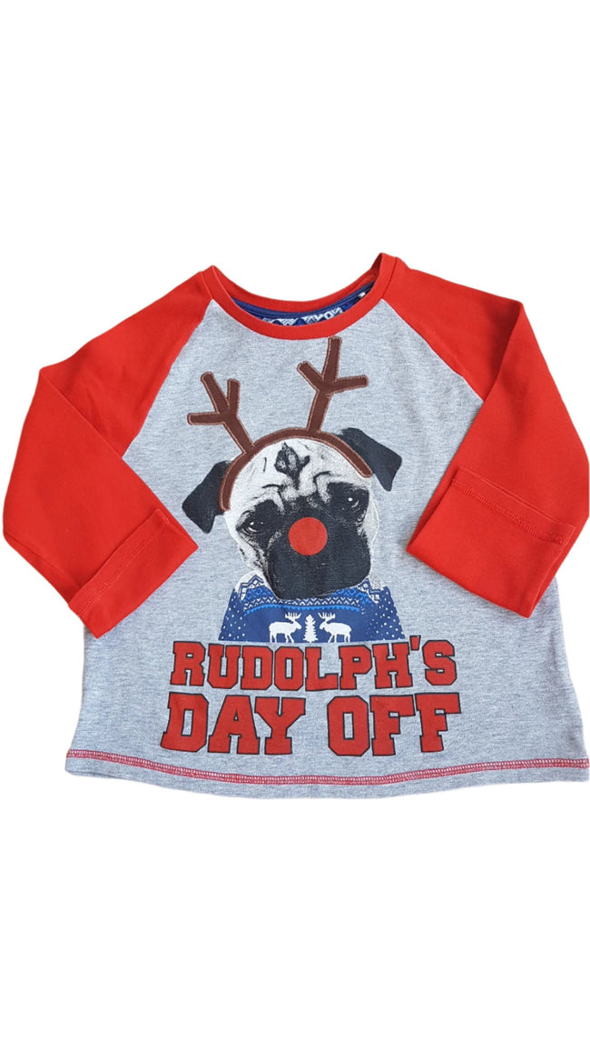 GEORGE ARANYOS UNISEX RUDOLPH'S DAY OFF FELIRATÚ FELSŐ 128-134 Hover Image