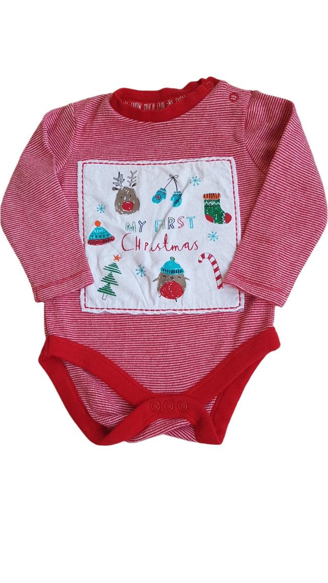 F&F KARÁCSONY MINTÁS UNISEX  BODY 68 Hover Image