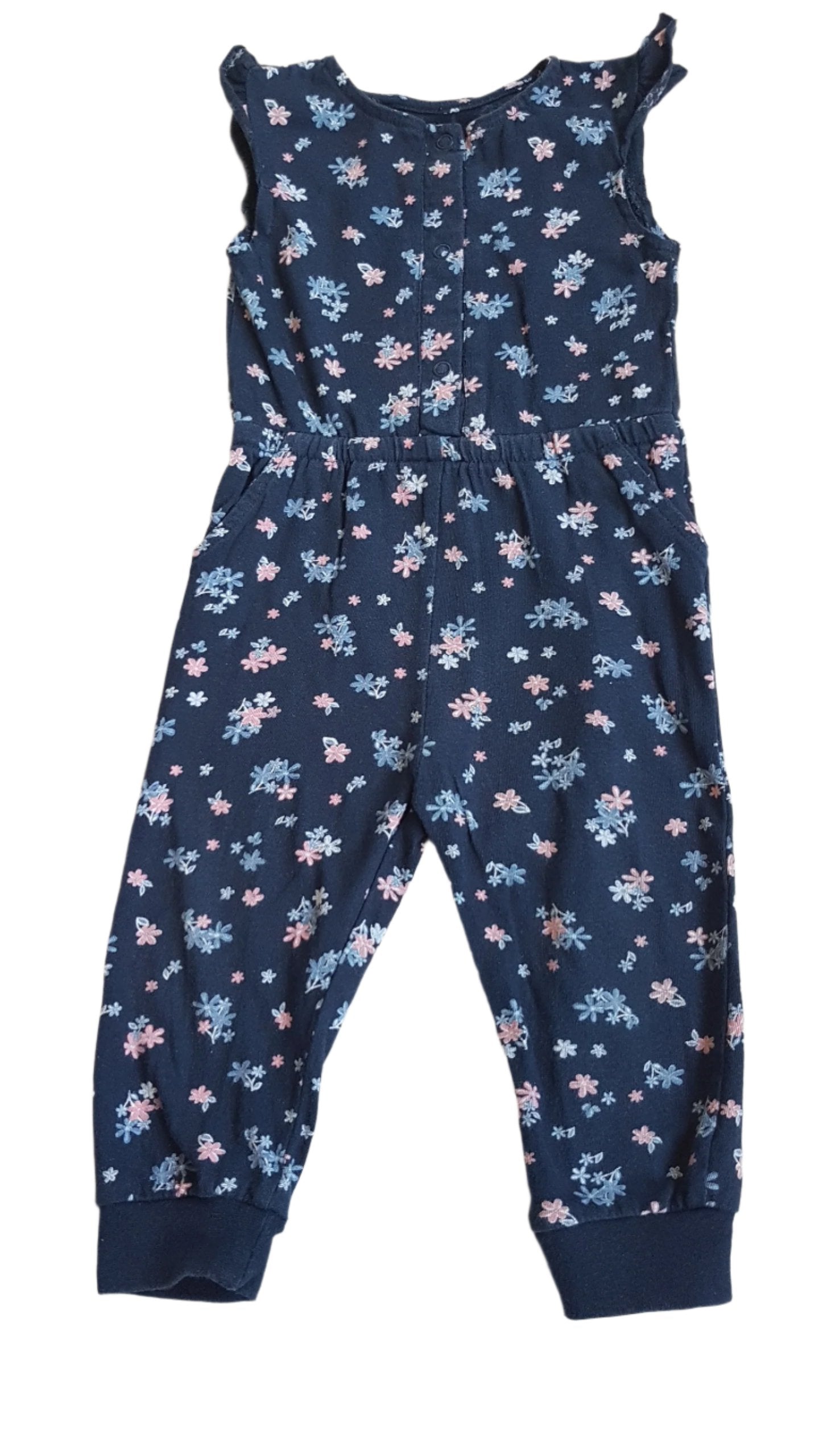 YOUNG DIMENSION VIRÁG MINTÁS KISLÁNY  JUMPSUIT   80