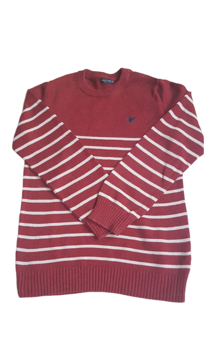 NEXT KÖTÖTT, CSÍKOS KISFIÚ PULÓVER 122 Hover Image