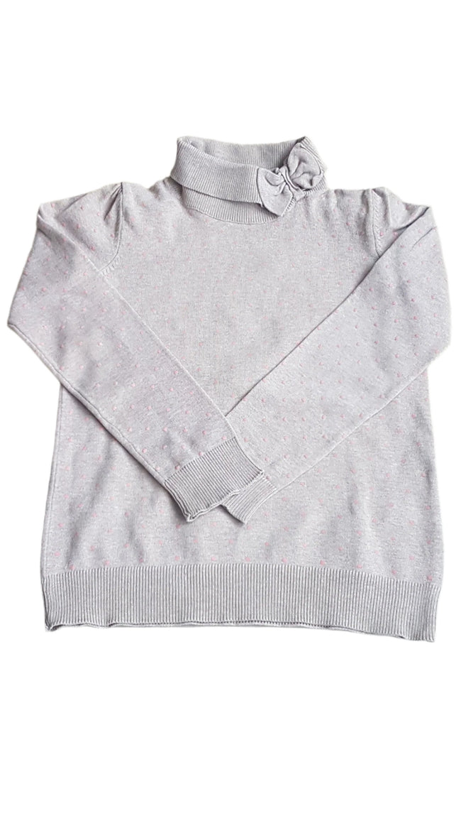 H&M APRÓ SZÍVECSKÉS KISLÁNY PULÓVER 122-128 Hover Image