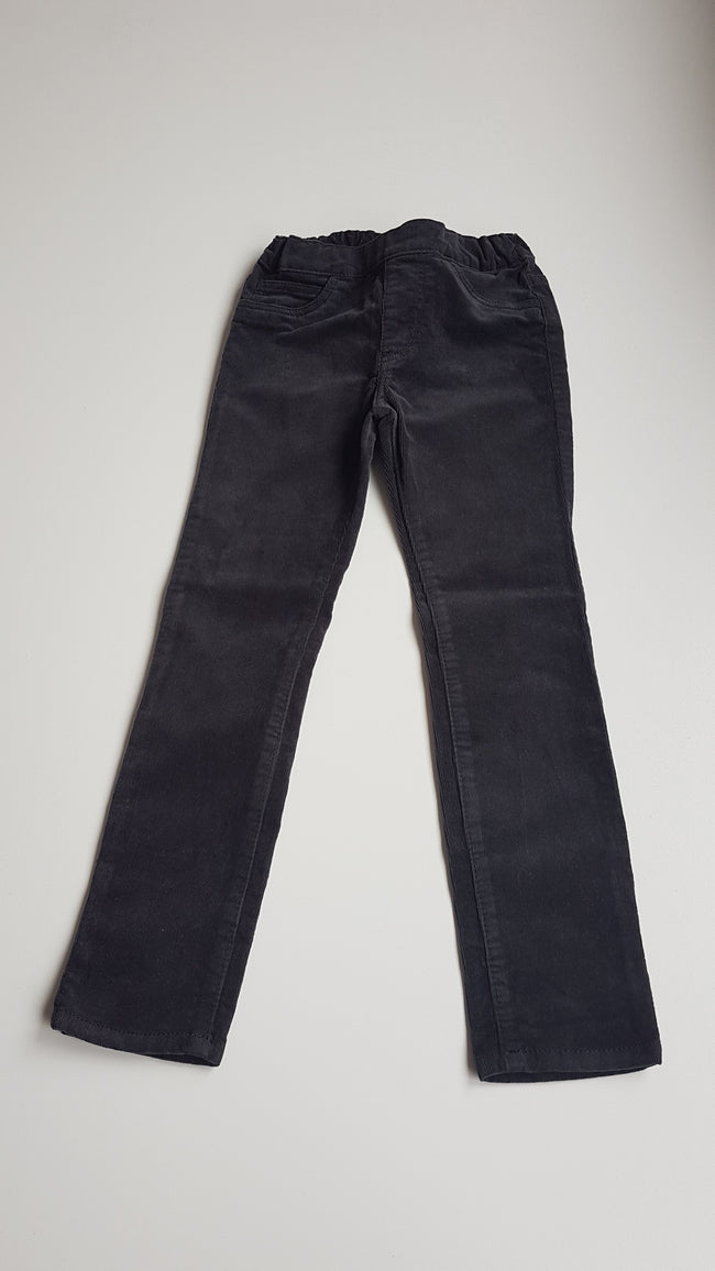 H&M SÖTÉTKÉK KORDBÁRSONY KISLÁNY JEGGINGS ÁLLITHATÓ GUMIS  DERÉKRÉSSZEL 116 Main Image