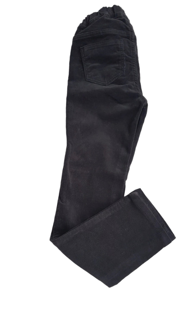 H&M SÖTÉTKÉK KORDBÁRSONY KISLÁNY JEGGINGS ÁLLITHATÓ GUMIS  DERÉKRÉSSZEL 116 Hover Image