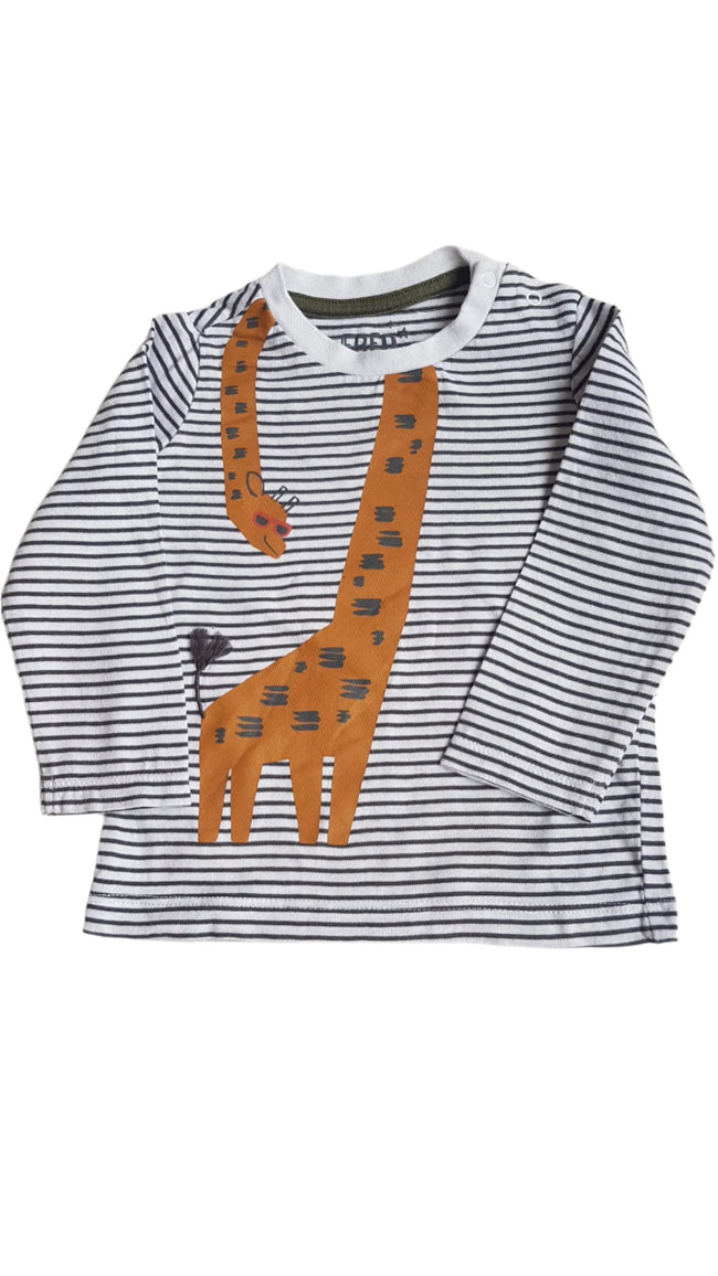 F&F KIDS CSÍKOS, ZSIRÁFOS KISFIÚ FELSŐ 74 Hover Image