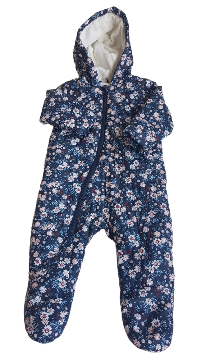 PRIMARK WELLSOFT, APRÓ VIRÁG MINTÁS KISLÁNY OVERÁL 74 Hover Image