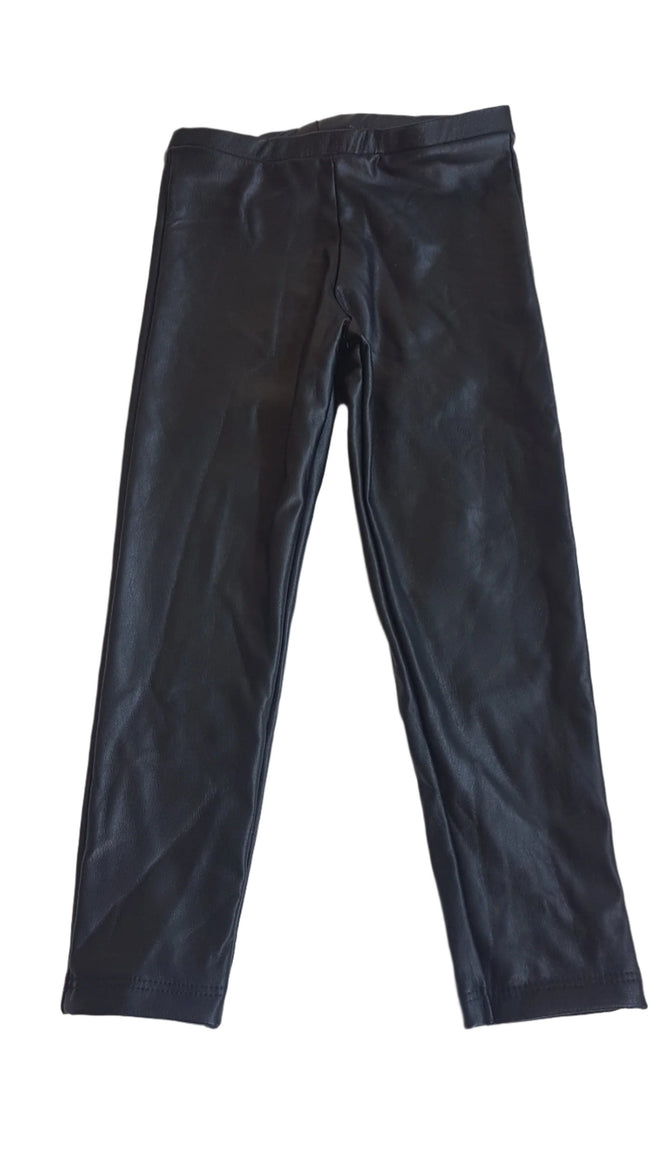 ÚJ ZARA  BŐRHATÁSÚ BÉLELT LEGGINGS   104 Hover Image