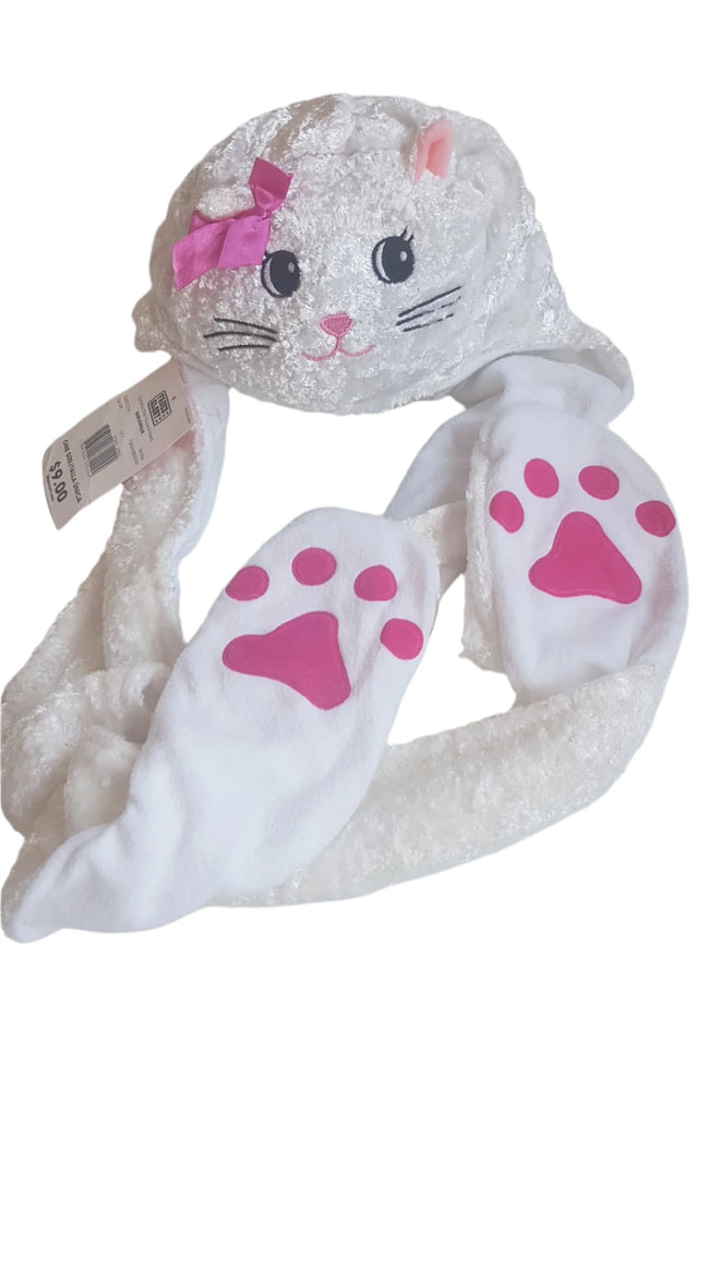 ÚJ FADED GLORY CICÁS KISLÁNY SAPKA & SÁL  140-164 Hover Image