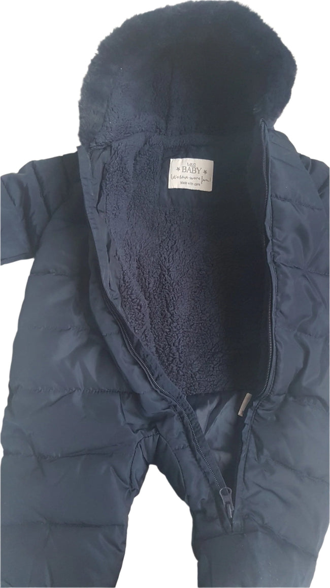 M&S KIDS SÖTÉTKÉK, BUNDÁS KISFIÚ OVERÁL 74 Main Image