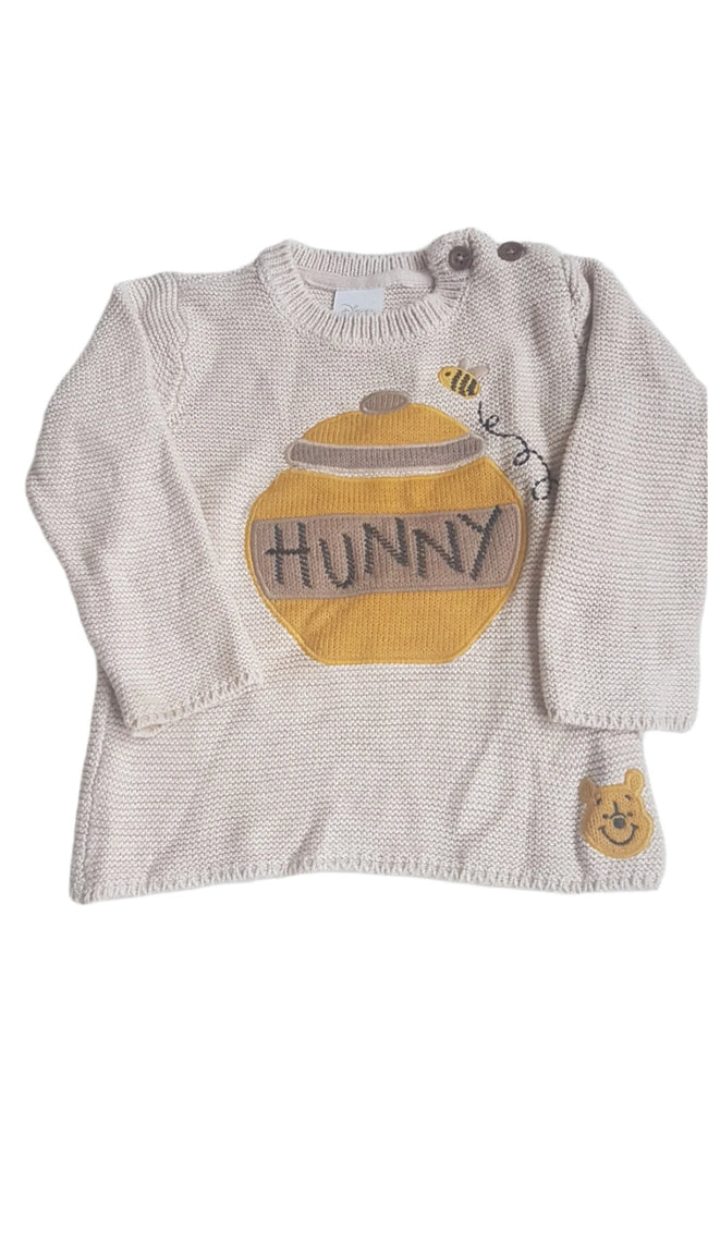 DISNEY BABY UNISEX ARANYOS MICI MACKÓS KÖTÖTT PULÓVER  86 Hover Image
