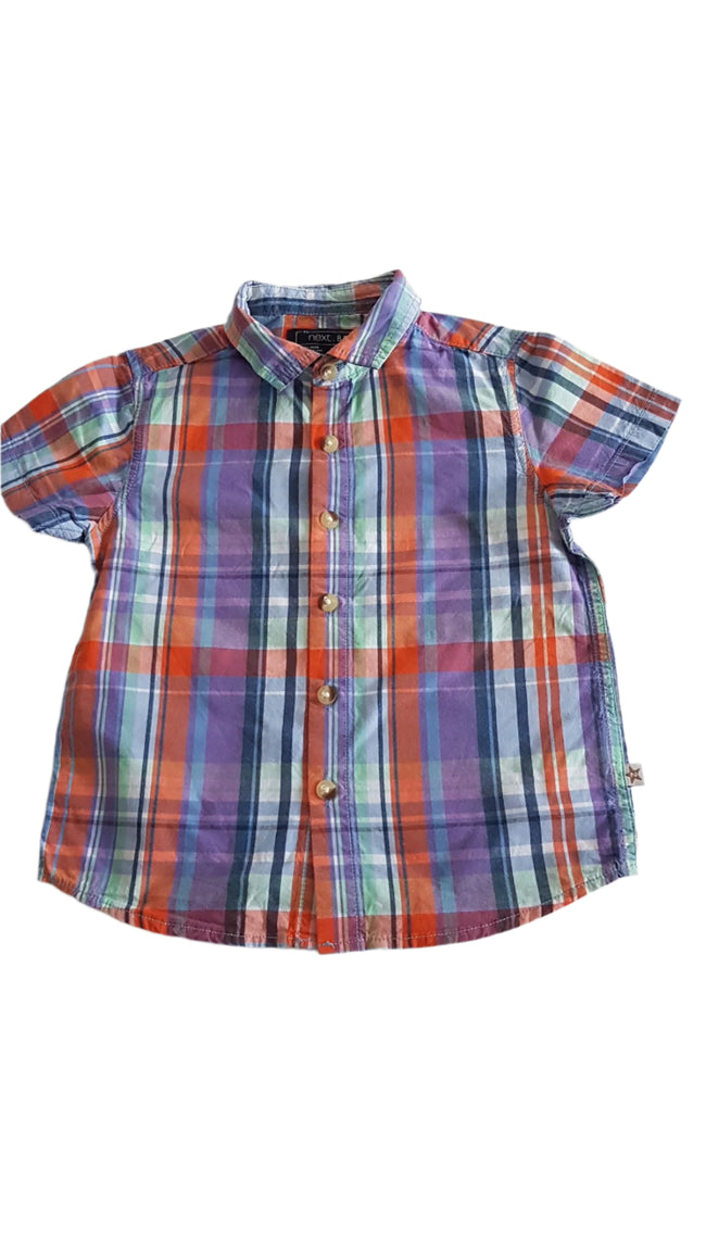 NEXT SZÍNES KOCKÁS KISFIÚ ING 92 Hover Image