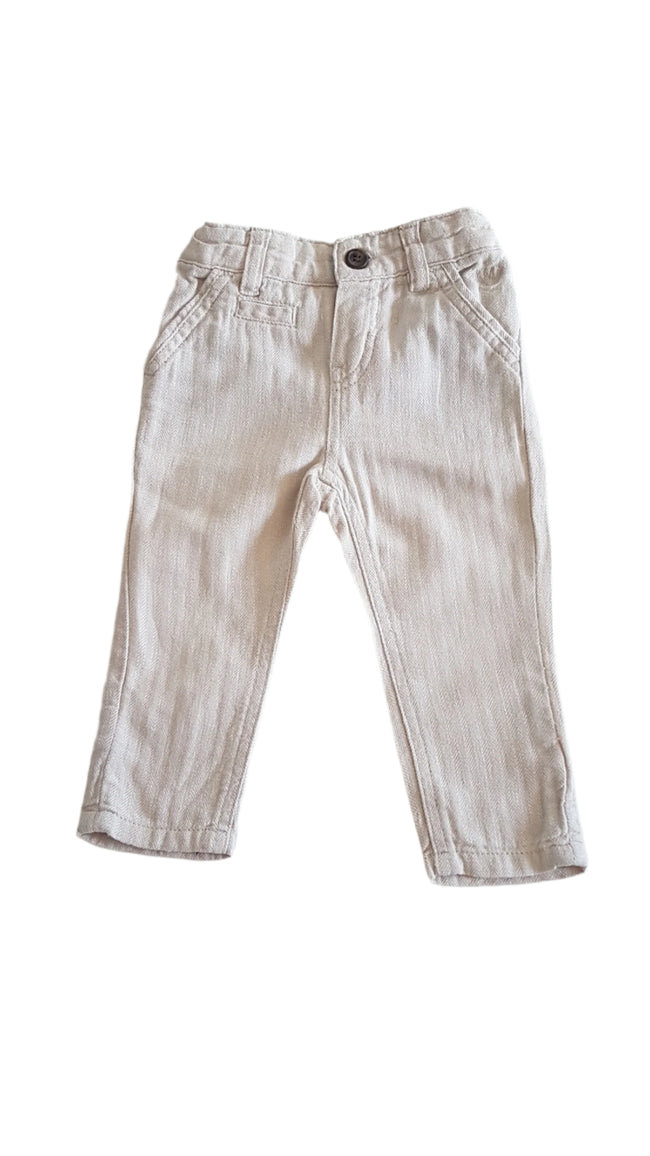 MOTHERCARE ELEGÁNS KISFIÚ NADRÁG ÁLLITHATÓ GUMIS DERÉKRÉSSZEL 74 Hover Image