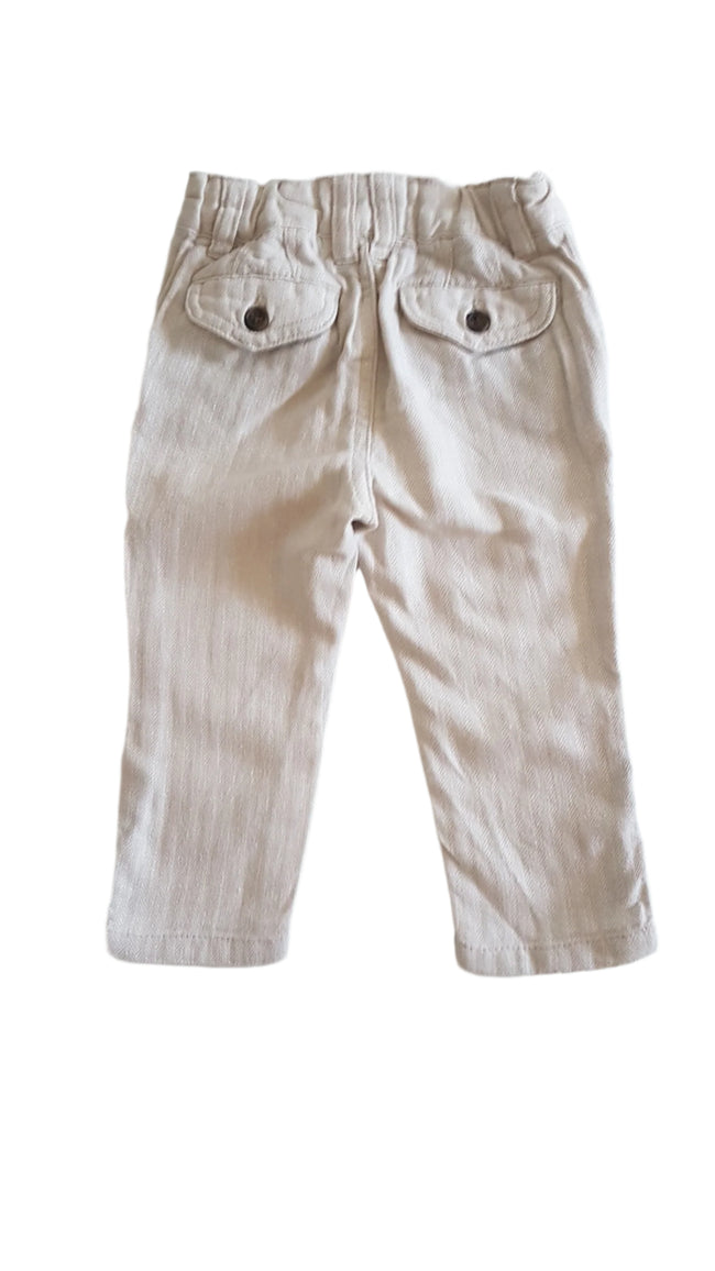 MOTHERCARE ELEGÁNS KISFIÚ NADRÁG ÁLLITHATÓ GUMIS DERÉKRÉSSZEL 74 Main Image
