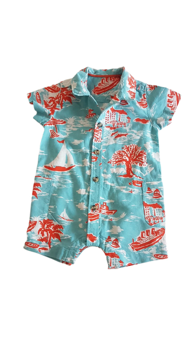 M&S VAGÁNY KISFIÚ PLAYSUIT 62 Hover Image