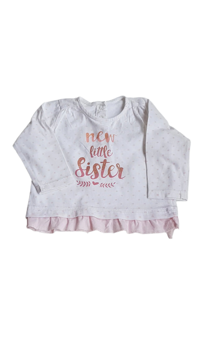 ÚJ MATALAN NEW LITTLE  SISTER FELIRATOS KISLÁNY FELSŐ   68 Hover Image