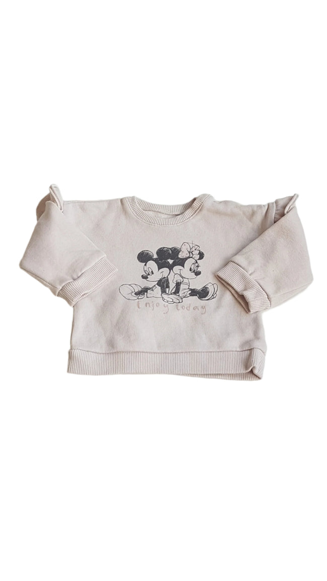 GEORGE DISNEY MINNIE MOUSE KISLÁNY PUHA PULÓVER 56-62 Hover Image