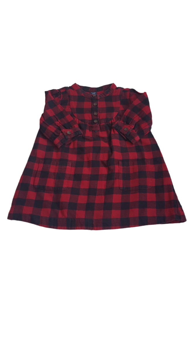 BABY GAP KOCKÁS KISLÁNY RUHA 80-86 Hover Image