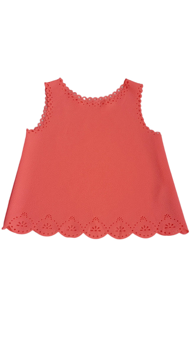 ÚJ NUTMEG NEON SZÍNŰ KISLÁNY CSINI FELSŐ 116 Hover Image