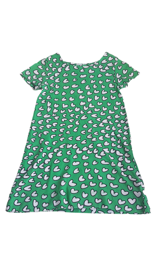 BABY GAP SZÍVECSKÉS, PAMUT KISLÁNY RUHA 110 Hover Image