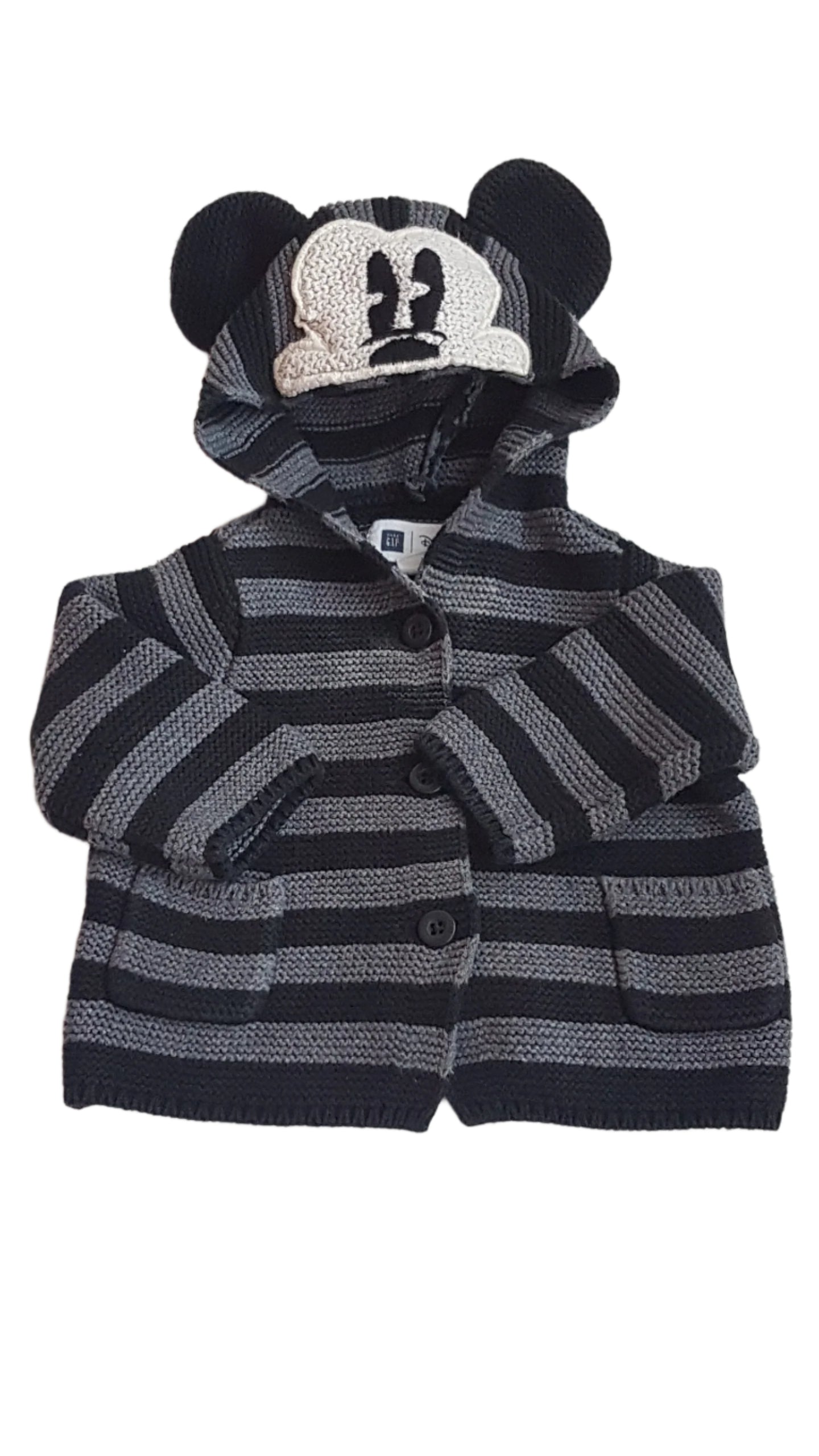 BABY GAP DISNEY MICKEY MOUSE KISFIÚ KÖTÖTT KARDIGÁN 68