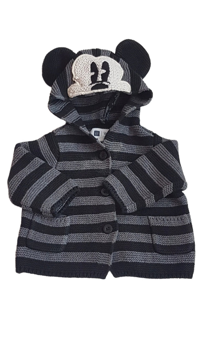 BABY GAP DISNEY MICKEY MOUSE KISFIÚ KÖTÖTT KARDIGÁN 68 Hover Image
