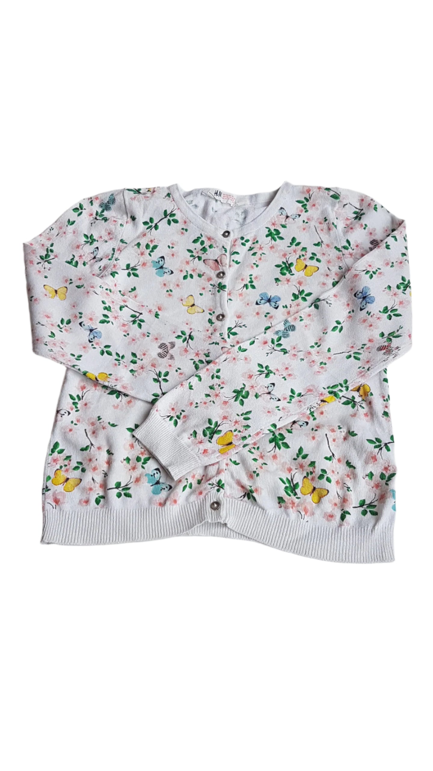 H&M VIRÁG MINTÁS KISLÁNY KARDIGÁN 134-140