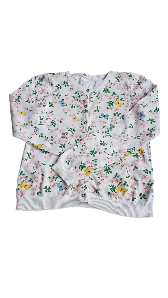 H&M VIRÁG MINTÁS KISLÁNY KARDIGÁN 134-140 Hover Image