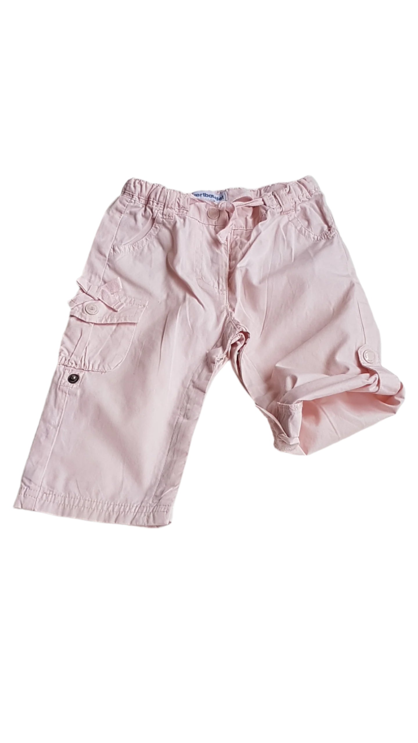 VERTBAUDET PINK,VÁSZON KISLÁNY NADRÁG  74