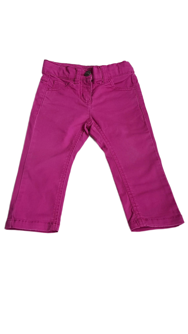 BENETTON PINK KISLÁNY FARMER ÁLLITHATÓ GUMIS DERÉKRÉSSZEL 80-86 Main Image