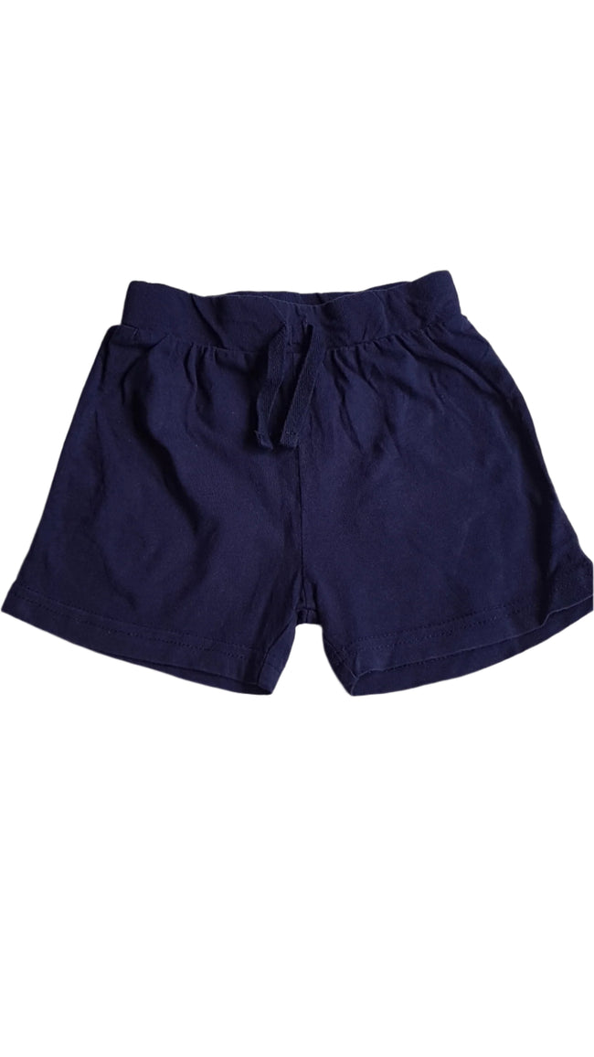 PRIMARK SÖTÉTKÉK , PAMUT UNISEX RÖVIDNADRÁG 80-86 Hover Image