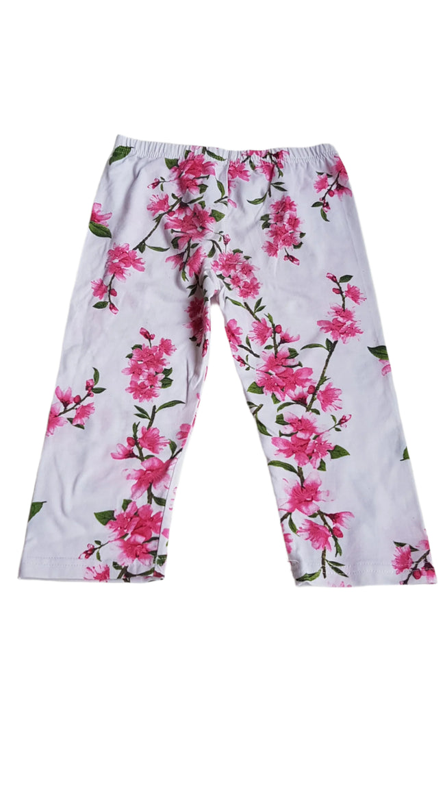 BASIC VIRÁG MINTÁS KISLÁNY 3/4-ES  LEGGING  134-140 Hover Image