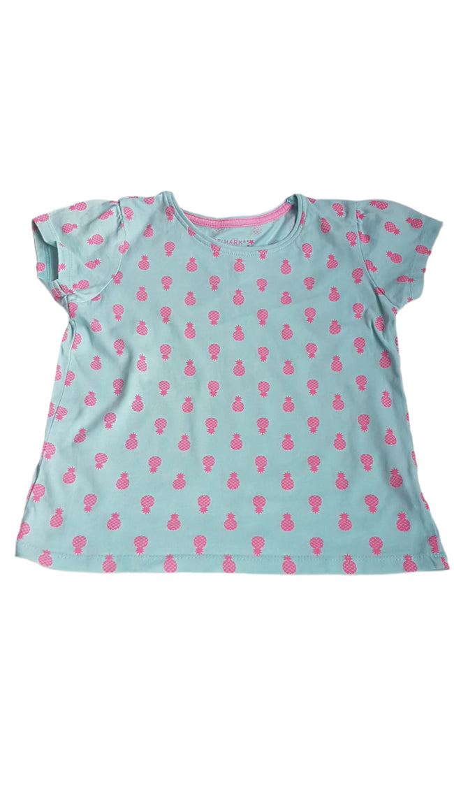 PRIMARK ANANÁSZOS KISLÁNY PÓLÓ 116 Hover Image