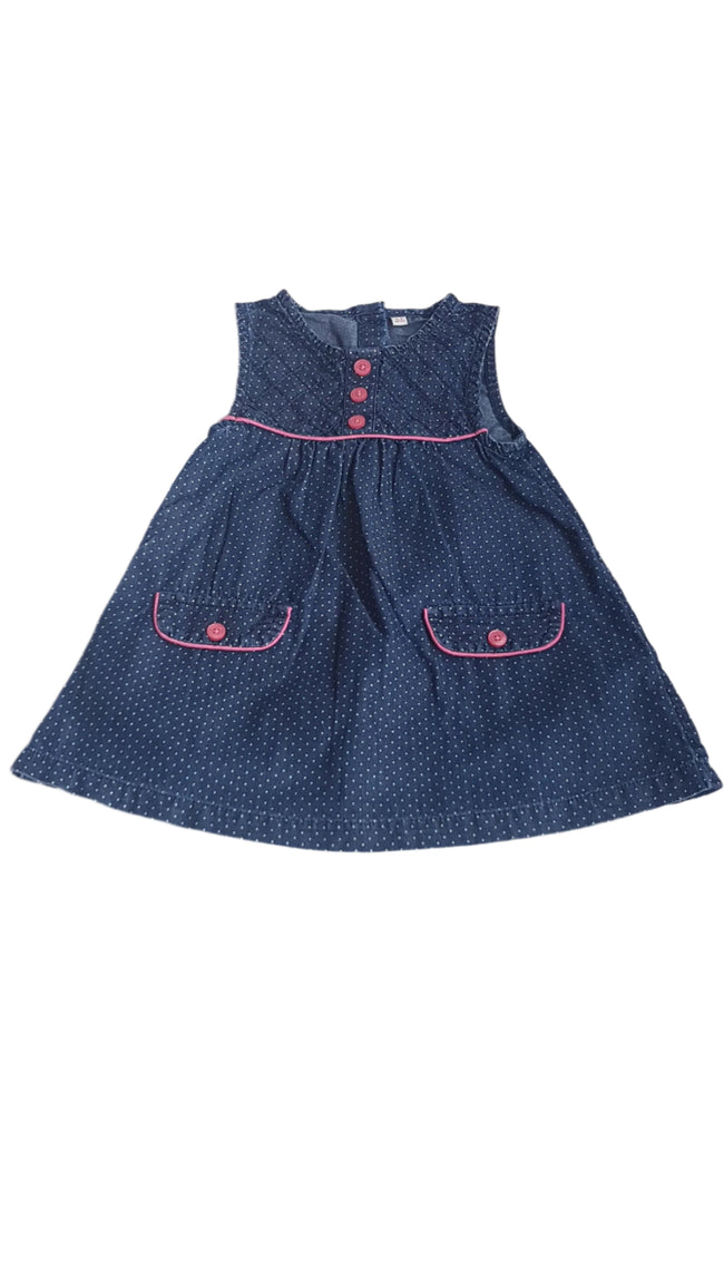 DEBENHAMS PÖTTYÖS KISLÁNY RUHA    74 Hover Image