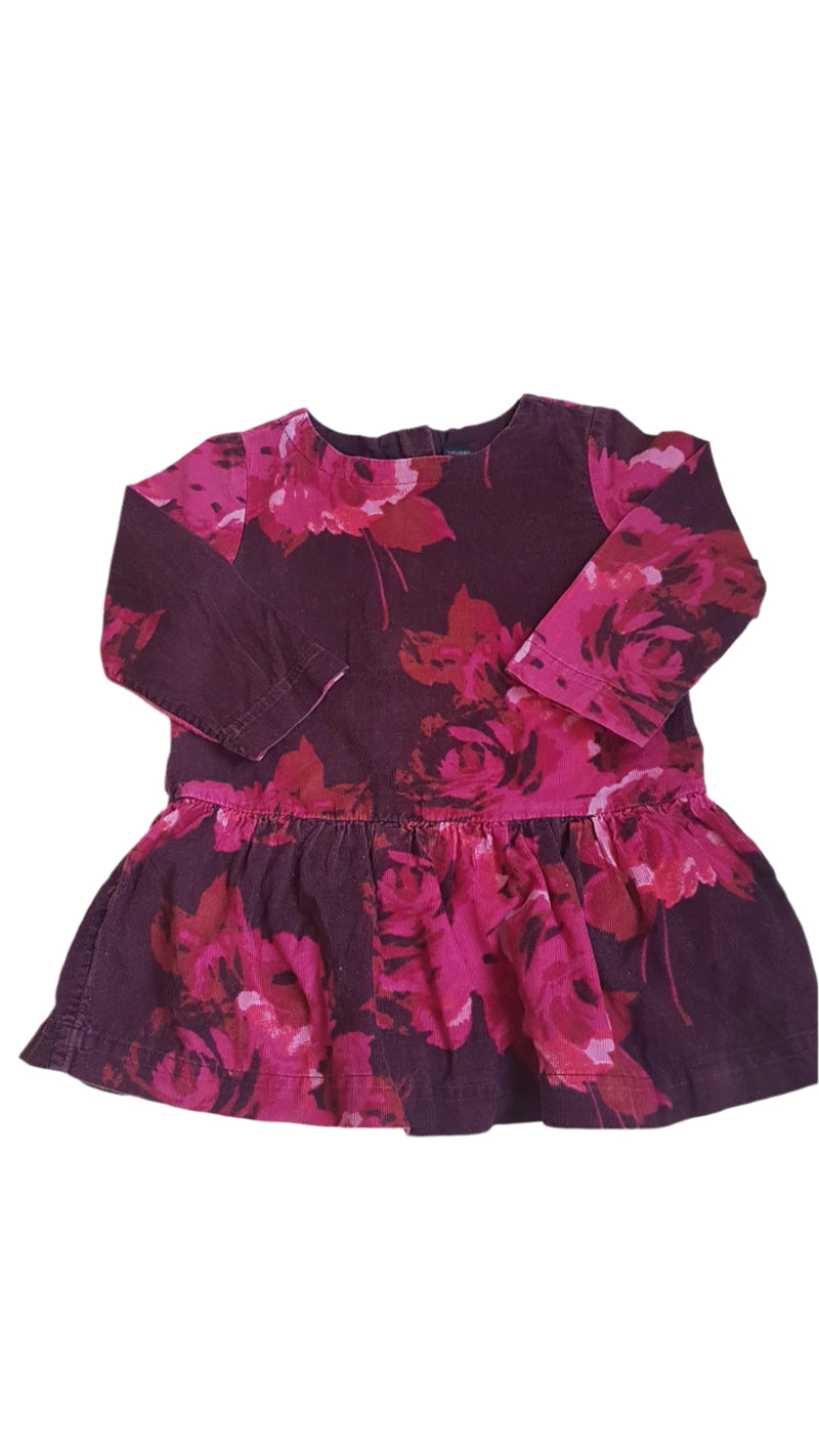 BABY GAP ÁLOMSZÉP, VIRÁGOS KISLÁNY RUHA 92