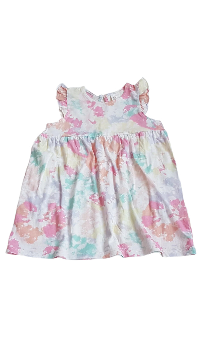 H&M SZÍNES MINTÁS  KISLÁNY RUHA 80 Hover Image