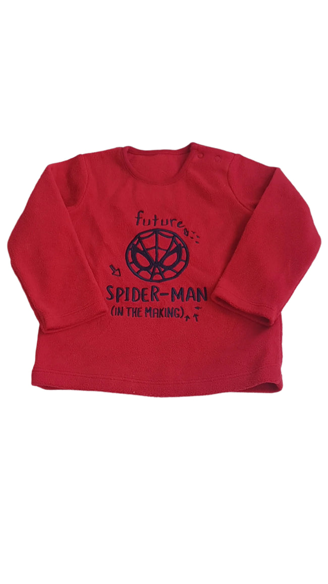 GEORGE SPIDER- MAN FELÍRATOS KISFIÚ PULÓVER 80-86 Hover Image