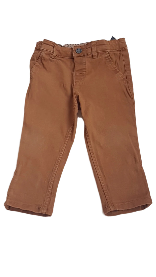 H&M  MUSTÁR SZÍNŰ , ELEGÁNS KISFIÚ NADRÁG  80 Hover Image